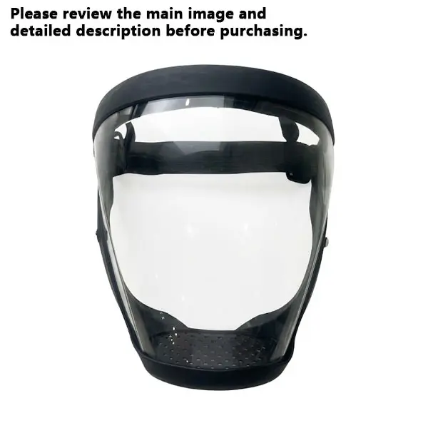 Full Face Clear Mask with Adjustable Buckle - Reusable and Heat Resistant Mask for Work, Outdoors, Garage and Kitchen Use Goggles Disposable Gloves