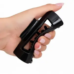 Soft Hair Clips for Women, Bendable Claw Clip, Nonslip Square Squishy Silicone, Flexible Scalp-Safe Soft Cozy Clip, Unsnappable for Thick or Fine Hair, Strong Hold All-Day Comfort