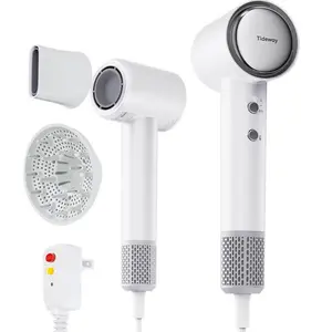 【New Arrival Deal】Tideway High Speed Hair Dryer with 110,000 RPM Brushless Motor, Ionic Technology Blow Dryer w/ Diffuser for Fast Drying, Lightweight, Frizz-Free, Salon-Quality for All Hair Types, Cool & Hot Air Modes