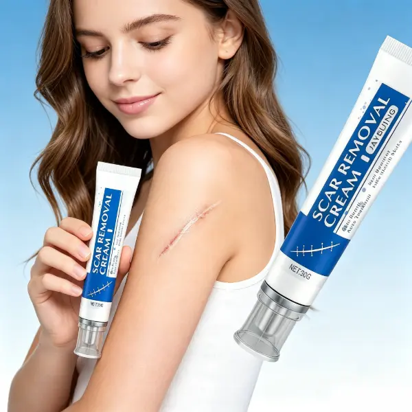 Skin Repair Scar Cream, Mild Formula for Surgical Scars, Stretch Marks, Acne Scars & Blemishes, Helps Reduce the Look of Scars for a More Even Complexion, 30g wash-off face old scar removal cream
