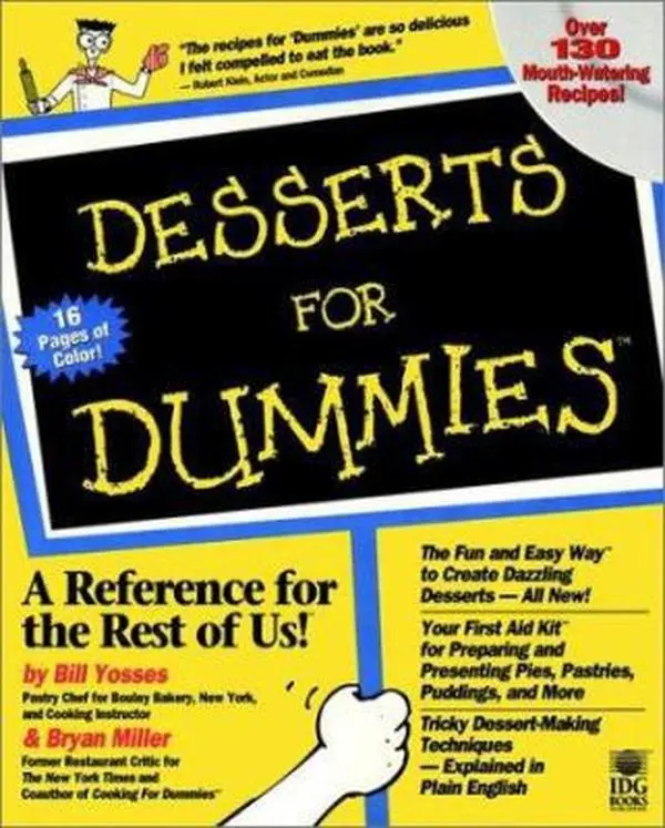 USED-Desserts For Dummies by Bill Yosses (Paperback)