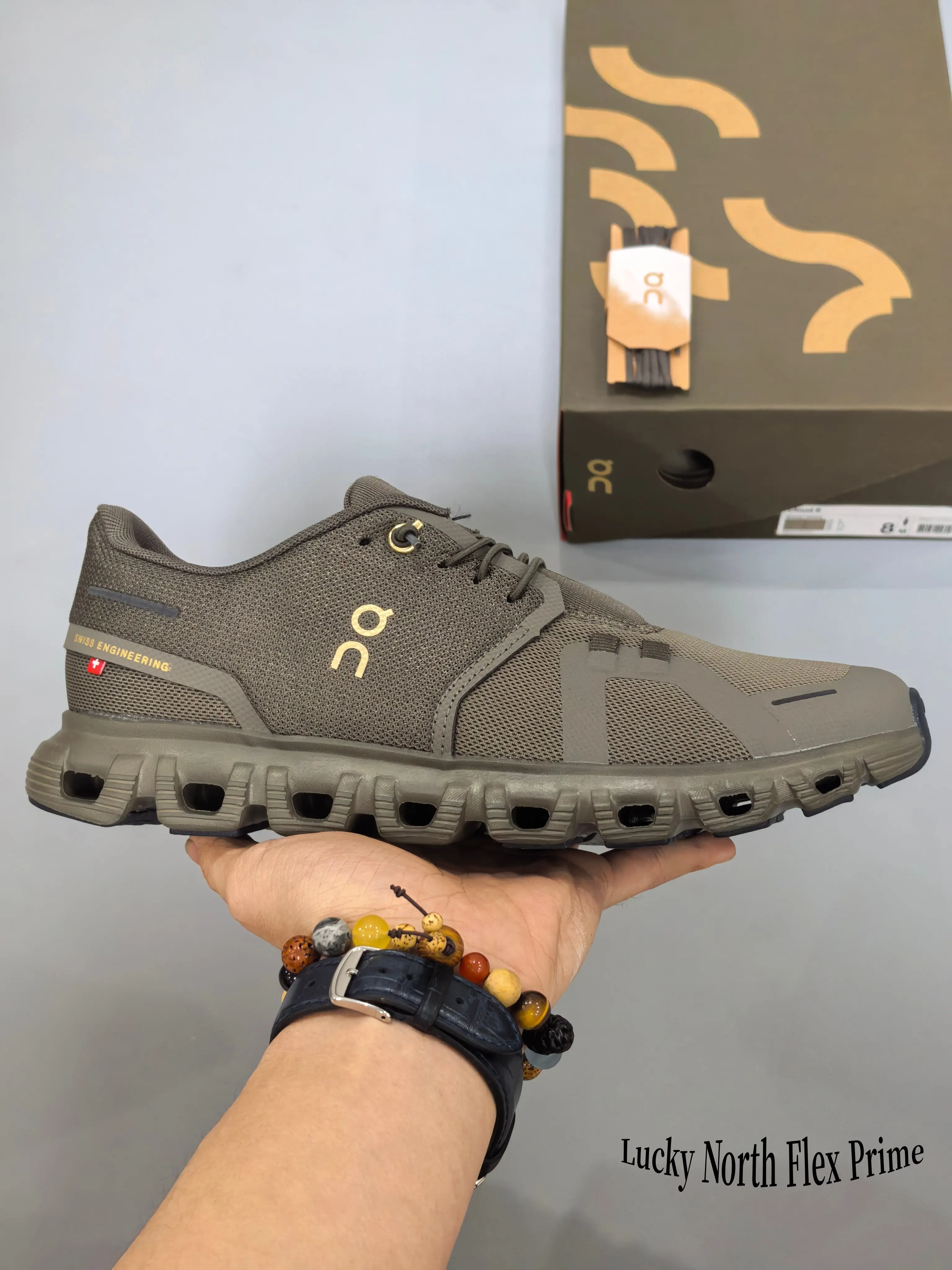 Olive Green Low-Top Running Shoes – Breathable Mesh & Synthetic Leather Sneakers with CloudTec Cushioned Sole for Men & Women, Lightweight Casual & Sport Trainers for Walking, Gym & Daily Wear