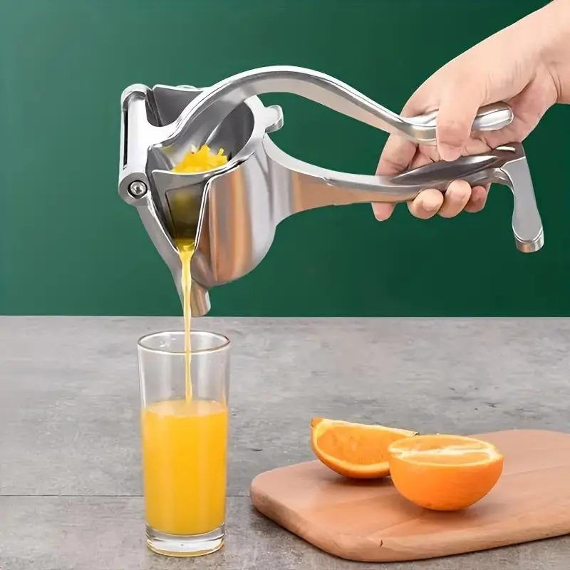Manual Juicer, 1 Count Versatile Lemon Squeezer, Stainless Steel Durable & Portable Manual Fruit Juicer, Fruit Juice Extractor for Outdoor Adventures, Picnics, Kitchen Use & Kitchen Gadgets, Kitchenware