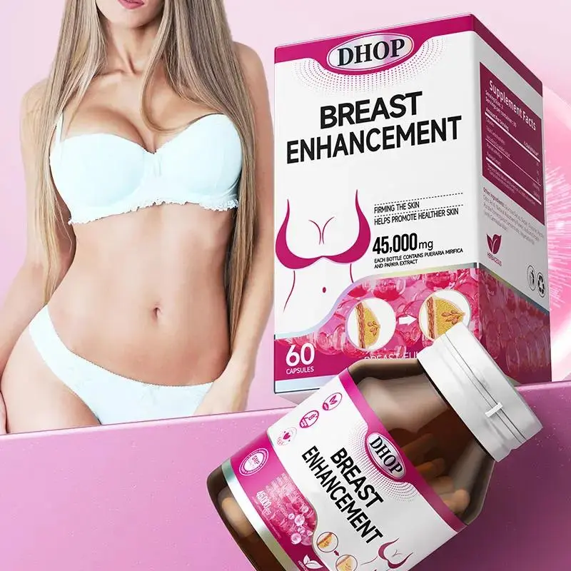 DHOP Pueraria Mirifica and Papaya Herbal Capsules are vegan and gluten-free, a daily plant-based supplement to nourish women's skin and protect breast health.