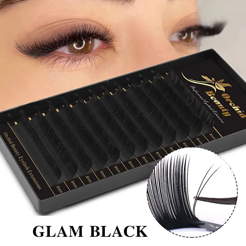 12 Rows Professional Eyelash Extension False Eyelashes DIY Eyelash Cluster Matte Black Imitation Mink Fur Individual Clusters Ultra Soft Russian Velvet Style Beauty Special Eyelashes Extensions Cosmetic High Quality Eyelashes Volume Eyelashes