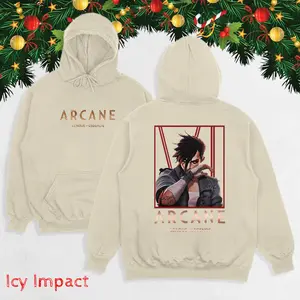 Shirt ARCANE LEAGUE OF LEGENDS 2024, Retro Vintage Vi Tee in Zaun, Based on: Riot Games, Gift For LEAGUE OF LEGENDS Fan Gift for Him, Gift for Her, Y2K Hoodie.