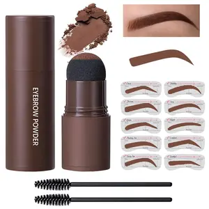 Eyebrow Stamp Stencil Set, Eyebrow Stencils Shaping Kit, Long-Lasting Eyebrow Pomade for Women Girl, Cruelty-Free plantillas para la Makeup Matte