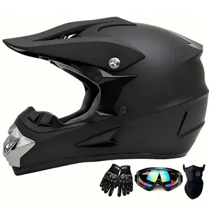 Helmet,Youth amp Adult ATV Dirt Bike Motorcycle Helmet, Kids BMX 4Wheeler OffRoad Mountain Bike,DOT Certified,W Gloves Goggles XL