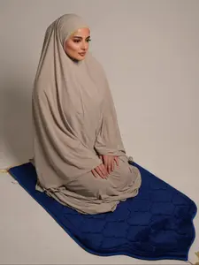 Women's Solid Color Instant Hijab, Casual Elegant Hijab for Daily Wear, Fashion Muslim Clothing for All Seasons, Turban Hijab