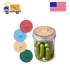 Airlock Fermentation Lids for Wide Mouth Mason Jars, Pickle Pipes, Fermenter Caps