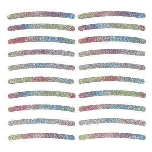 20PC Car Wheel Reflective Decorative Strips that double as Night Safety Warning Stickers. These strips are suitable for cars, motorcycles, and bicycles. With their colorful and diverse design, especially in the Bling Colorful option