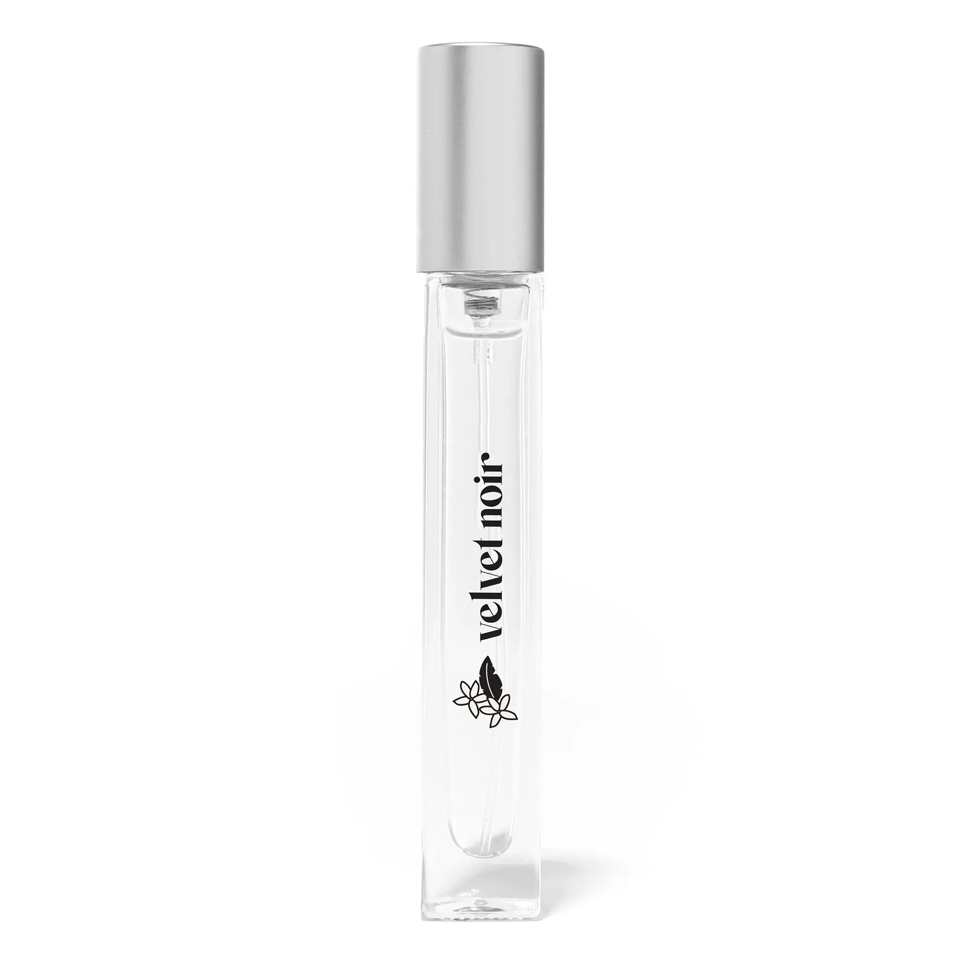 Just Juice Velvet Noir - Crisp Jasmine Perfume for Women and Men - Floral Musk Mini Travel Perfume with Apple, Rose, Geranium, Amber - 0.33 oz