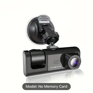 3 Channel Dash Cam, 1080P Dash Cam Front and Rear Inside, Three Way Dash Camera for Cars car driving
