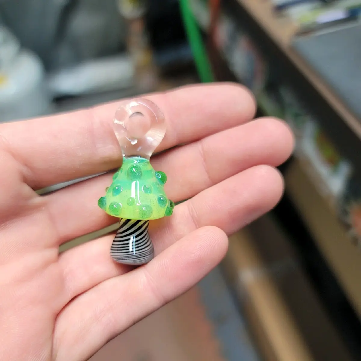 Green Slyme Mushroom Pendant Green Slyme Mushroom Pendant