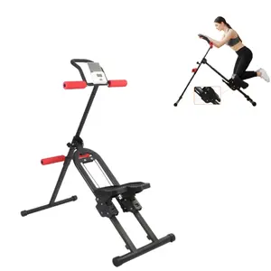Multi-functional step machine (with handle), expandable leg, core and buttock exerciser, can be used for crunches and stepping