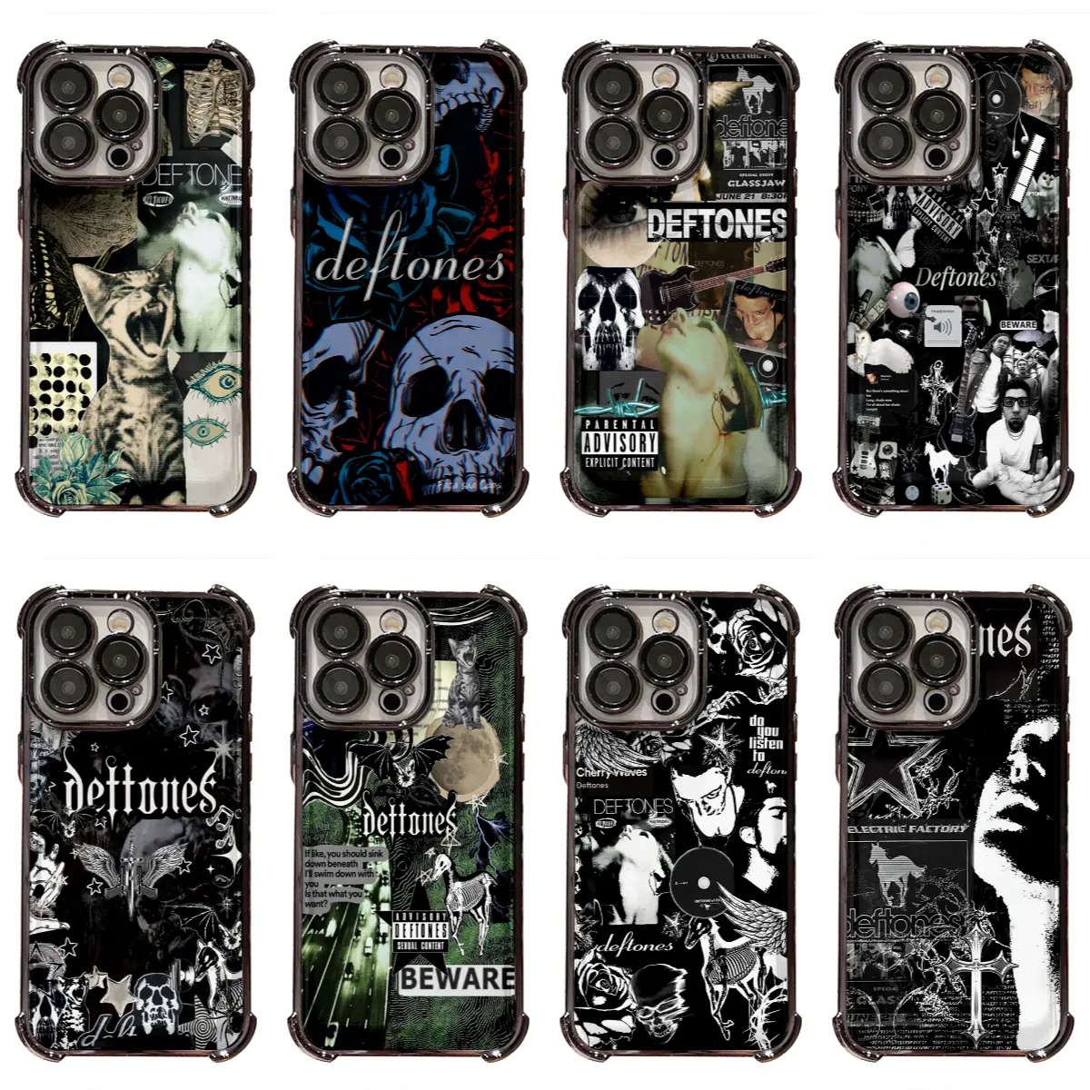 Fashionable Band D-Deftones Y2K Style Gothic INS Phone Case for IPhone 17 16 15 14 13 12 11 Pro Max Plus Air Protective Fashion Drop-proof Gift Unique Design