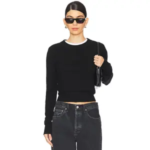 Show Me Your Mumu Tuck In Sweater in Black Knit