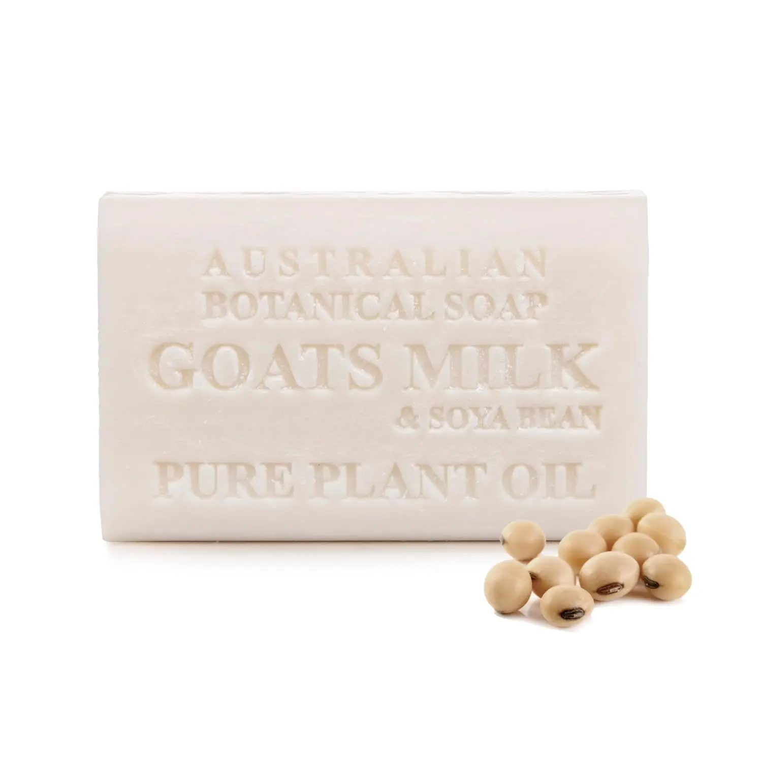 Australian Botanical Soap Goat Milk Soap Bar – Triple-Milled Body Cleanser with Shea Butter & Soya Bean Oil – Gentle Hydration for Sensitive Skin 6.8 oz – 1 Pack