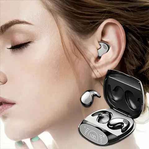 Ultra-Thin Sleep Wireless Earbuds, Super Standby Wireless Earbuds, On-Ear Sports Stealth Subwoofer Earphones, Low Latency Noise Canceling Sleep Earbuds, Hybrid Noise Cancelling Headphones, Sleeping Headphones
