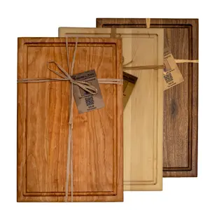 The Burlington - Premium Hardwood Cutting Board with Juice Groove