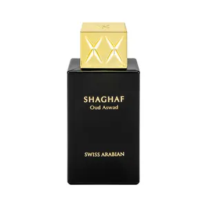 Swiss Arabian Shaghaf Oud Aswad Oriental Woody Fragrance | Eau de Parfum 75ml - 2.5 Oz | Long Lasting Arabic Perfume for Men and Women