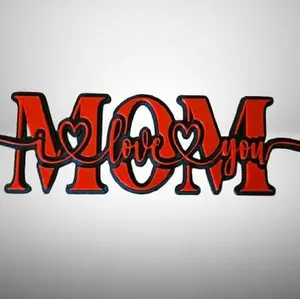 Mom I Love You Plaque