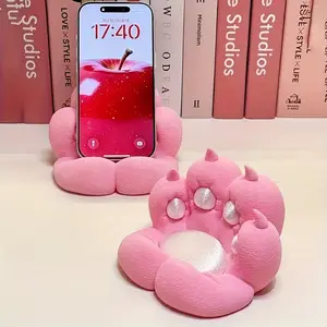 Cute Cat Paw Shaped Phone Stand, Smartphone Stand, Tablet Stand, Lazy Support Stand, Home Desktop Ornament, Binge-Watching Essential, Phone Holder