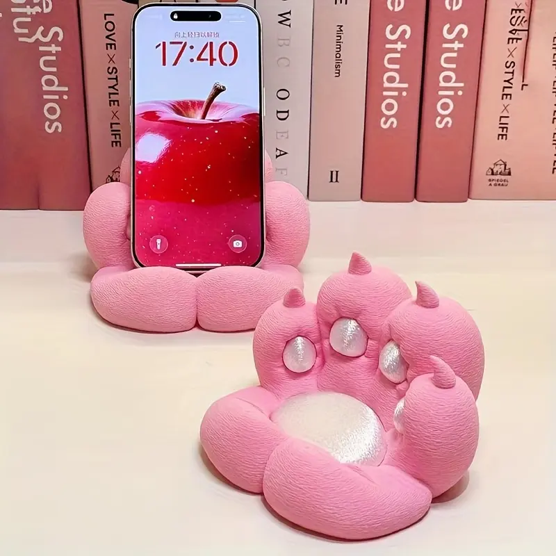 Cute Cat Paw Shaped Phone Stand, Mobile Phone Stand, Smartphone Stand, Tablet Stand, Lazy Support Stand, Home Desktop Ornament, Binge-Watching Essential, Phone Holder, Cell Phone Holder