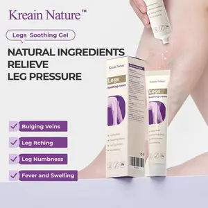 Kreain Nature SoothingLeg Cream – Varicose & Spider VeinsRelief, Varicose Veins Cream for Legs, Cooling Gel for SkinCream for Legs, Natural Plant-Based Formula, 1.06 OZ