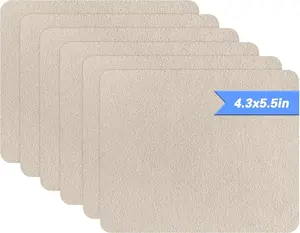 Sofa Repair Patch, 6 count Microfiber Patches, Self Adhesive Fabric Patch Repair, Luxurious Look, Quick Fix Sofa (Beige)