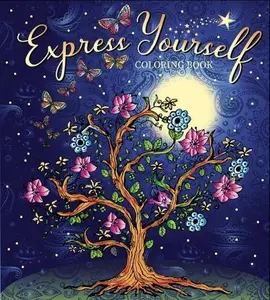 128-Page Hand-Drawn Adult Coloring Book - Regular Edition, for Artistic Techniques, to Express Creativity, Mindful Relaxation