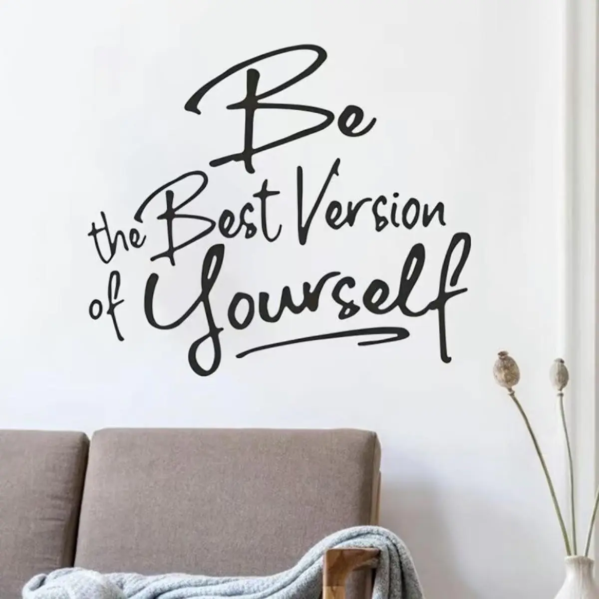 English Motivational Wall Sticker, Wall Decal, PVC Self-Adhesive Decorative Hanging, Home Living Room Bedroom Studio Background Decoration, Household Decoration Supplies, Wall Decals Peel and Stick, Wall Stickers Decor
