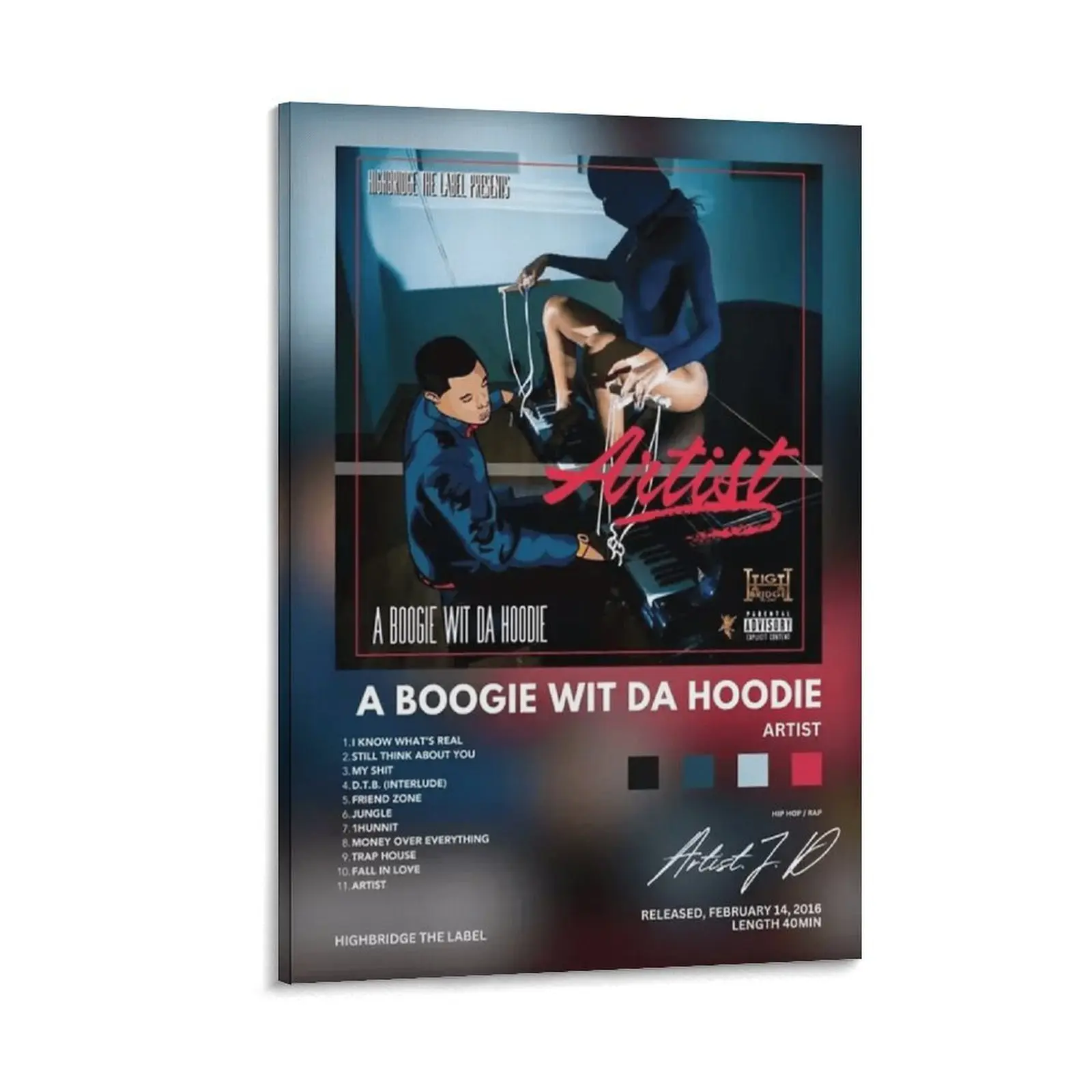 A Boogie Wit Da Hoodie 'Artist' Poster, Music Poster