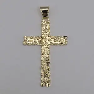 CROSS  new fashion style pendant only   gold-plated NO CHAIN fancy design 3"inches big