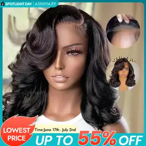 【 POV: You Forget you Had on a Wig 】Salon Style C Part Side Pre Styled Body Wave Layer Cut 250% Density Glueless Ready To Go Wig 6x4.5 Lace Invisi-Drawstring Short Bob Wigs Pre Everything Human Hair Wigs Pre Plucked Pre Cut For Black Women#summerwins