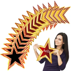 48 count Movie  Cardboard Red Carpet Awards Night Cutouts Confetti Cutouts for Bulletin Board Movie Party Decoration  Wall (11 Inch)