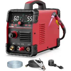 Plasma , 55Amps  Plasma  Machine CUT55i, Non-Touch Pilot Arc, 110/220V Dual  IGBT Inverter, Screen Display, Air Sensor, 1/2'' Clean  Thickness, 2T/4T for Beginners DIY