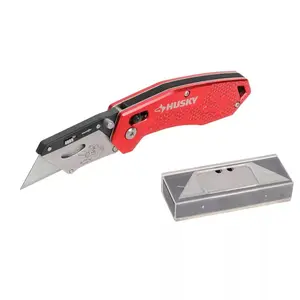 Husky Rapid Lock Utility Knife w/Aluminum and 10 Blades
