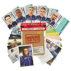 Detective Game Unsolved Mystery Files, Cold Case Detective Suspense Game, Themed Card Game, Party Game Cards, Suitable for 14+ Players, Perfect for Friend Gatherings, Parties, Halloween, Christmas
