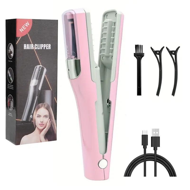 Portable Electric Hair Trimmer, Hair Clipper, Split End Hair Trimming Tool for Home and Travel, Multi-Functional 2-in-1 Hair Trimmer, Electric Hair Tip Groomer, Grooming, Beauty