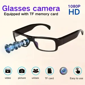 2026 New Smart Camera Glasses 1080P 64GB HD Stabilized Video Recording Touch Button Controls Ideal for Hands Free Photography Wearable Video Recording Travel Outdoor Adventures