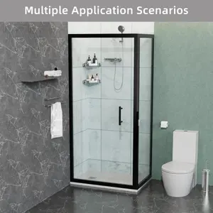 Goodyo 32"x48" White ABS & Acrylic Shower Base with Drain kit and Stainless Steel Cover