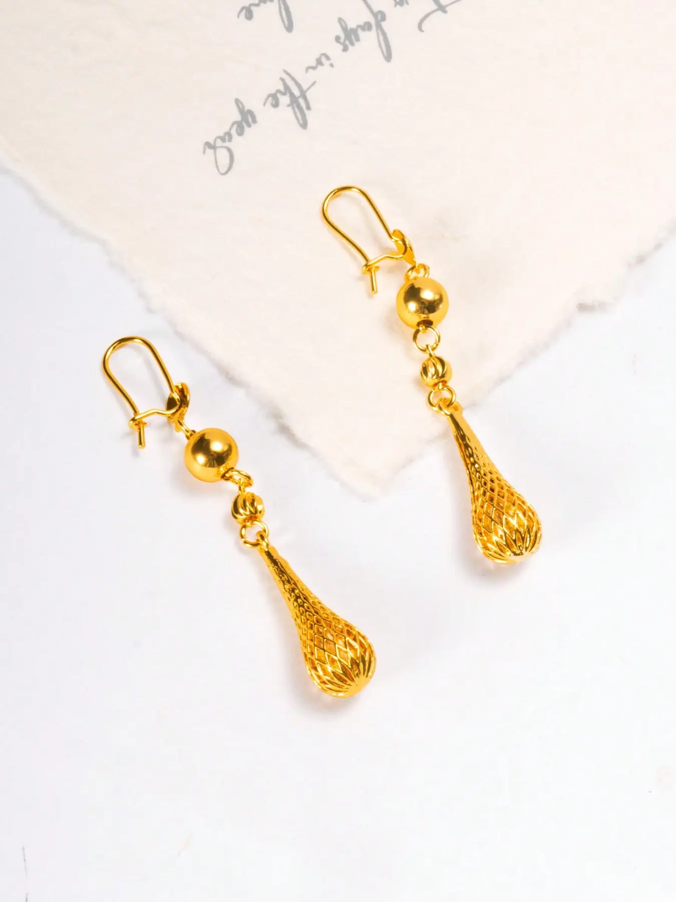 12pcs 24k Drip Earrings, Hypoallergenic Vintage Braided Hollow Ear Hooks, Luxury Daily Wedding Women's Earrings, Unique Design Earrings, Statement Earrings, Earrings Jewelry