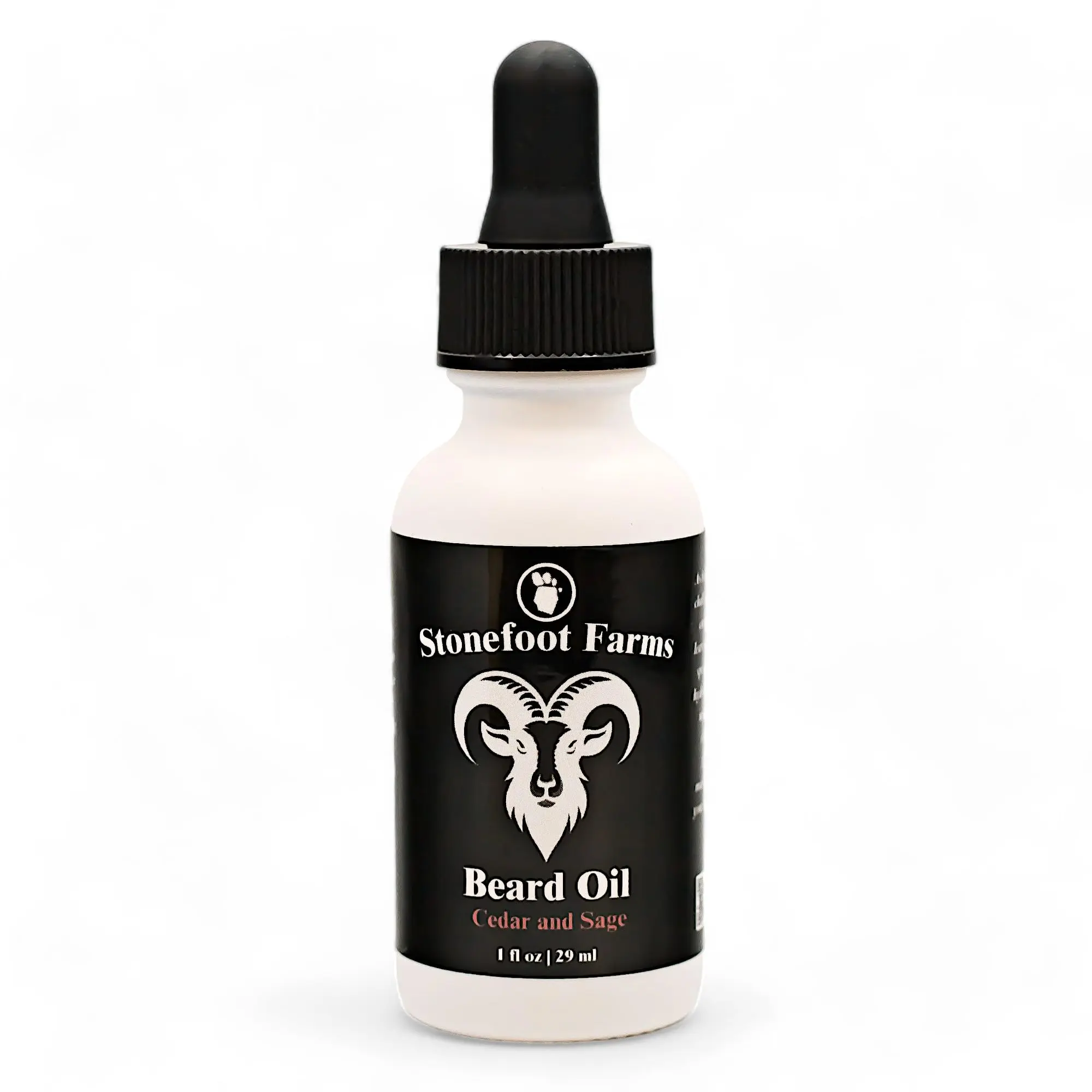 Stonefoot Farms Beard Oil Cedar and Sage – Premium Beard Growth Oil for Men, Nourishing Mens Beard Oil and Mustache Oil, Beard Moisturizer for Men & Softness, Jojoba & Argan Oil for Beard