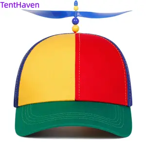 2026 Baseball Hat Spring and Autumn Fashion Color blocked Parent Child Sunscreen Duck Tongue Hat Cartoon Cute Bamboo Dragonfly Sunshade Hat Fun