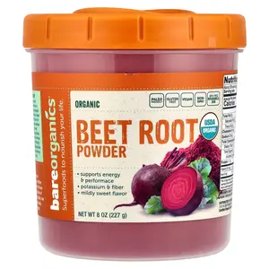 BareOrganics Organic Beet Root Powder, 8 oz (227 g)