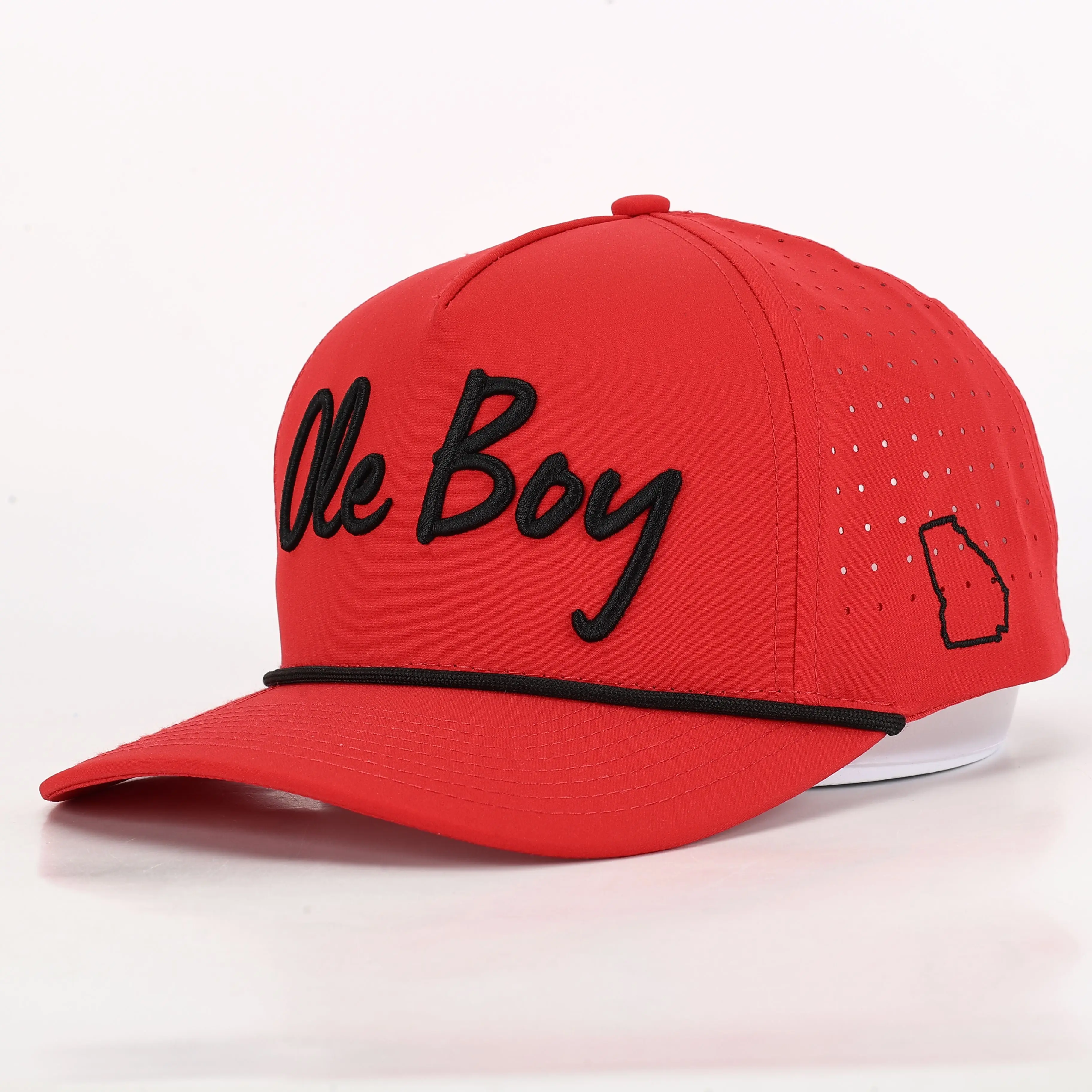 OLE BOY Georgia Game Day Performance Golf Hat - Red