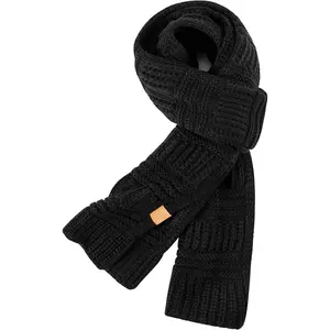 Women's Long Knit Scarf Winter Warm Big Wrap Thick Winter Cashmere  Large Chunky Scarf or Women