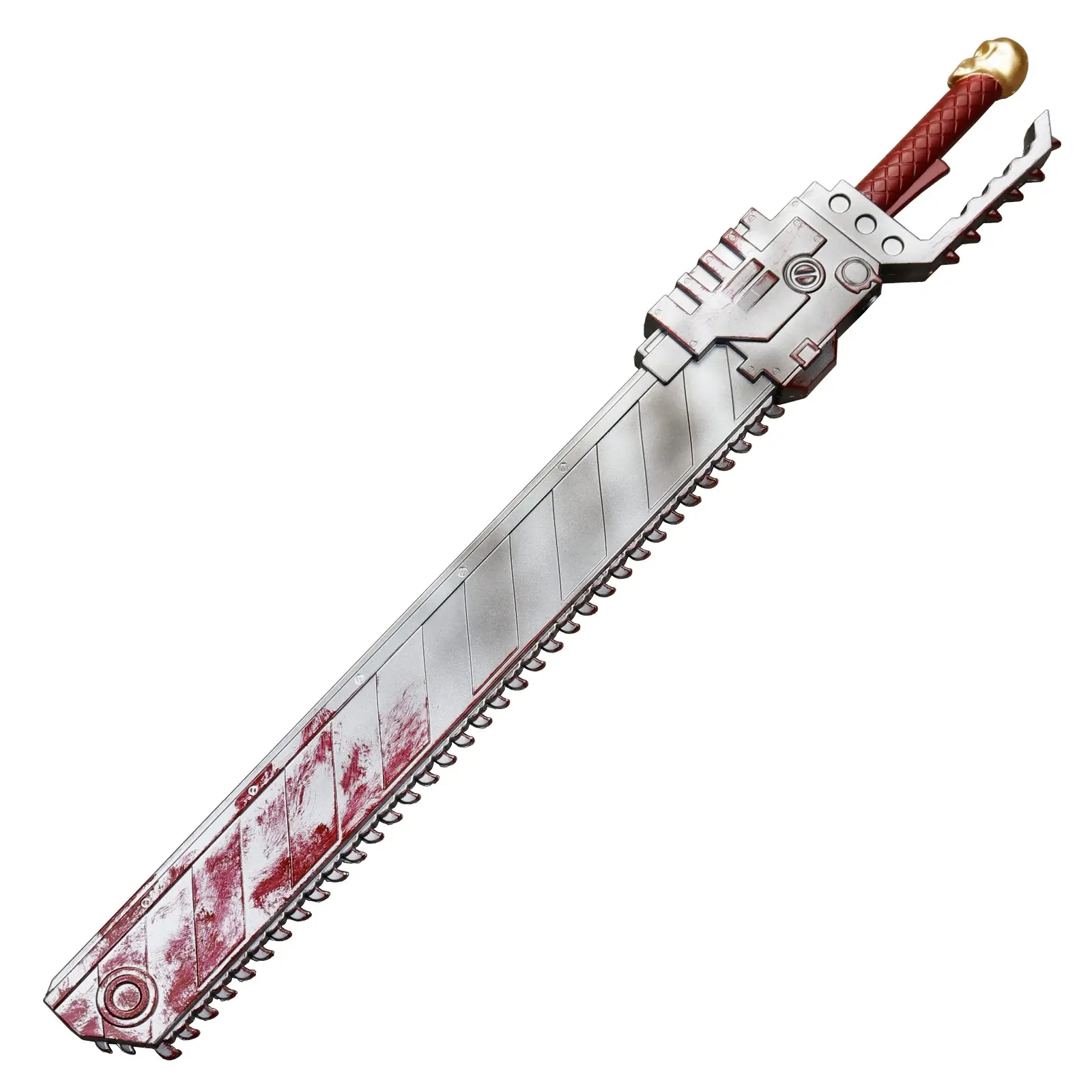 Munetoshi 39.5" Foam Warrior Chain 40k Iron Saw Anime Hammer Cosplay Costume Prop Space Red