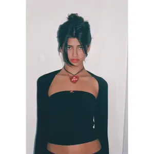 LINED CONTOUR TUBE TOP IN ONYX